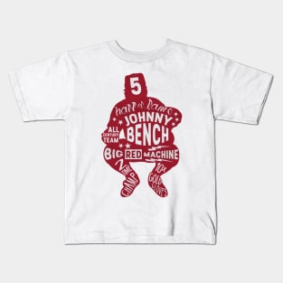 Johnny Bench Cincinnati Letters Kids T-Shirt